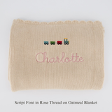 Choo Choo Train Personalised Baby Blanket