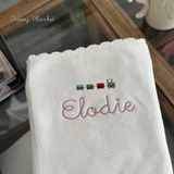 Choo Choo Train Personalised Baby Blanket