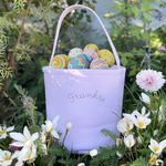 Toy Storage Seersucker Bucket with Personalised Embroidery