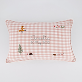 Woodland Friendly Fox Keepsake Linen Cushion