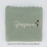 Poppy Personalised Baby Blanket