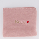 Love Heart Personalised Baby Blanket