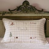 Woodland Friendly Fox Keepsake Linen Cushion