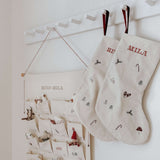 Canvas Christmas Pattern Stocking