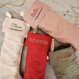 Linen Stocking - Holiday Garland