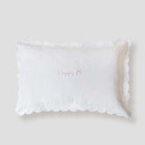 Pillowcase- White Scalloped Edge