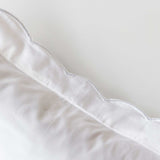 Pillowcase- White Scalloped Edge