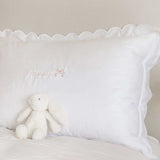 Pillowcase- White Scalloped Edge